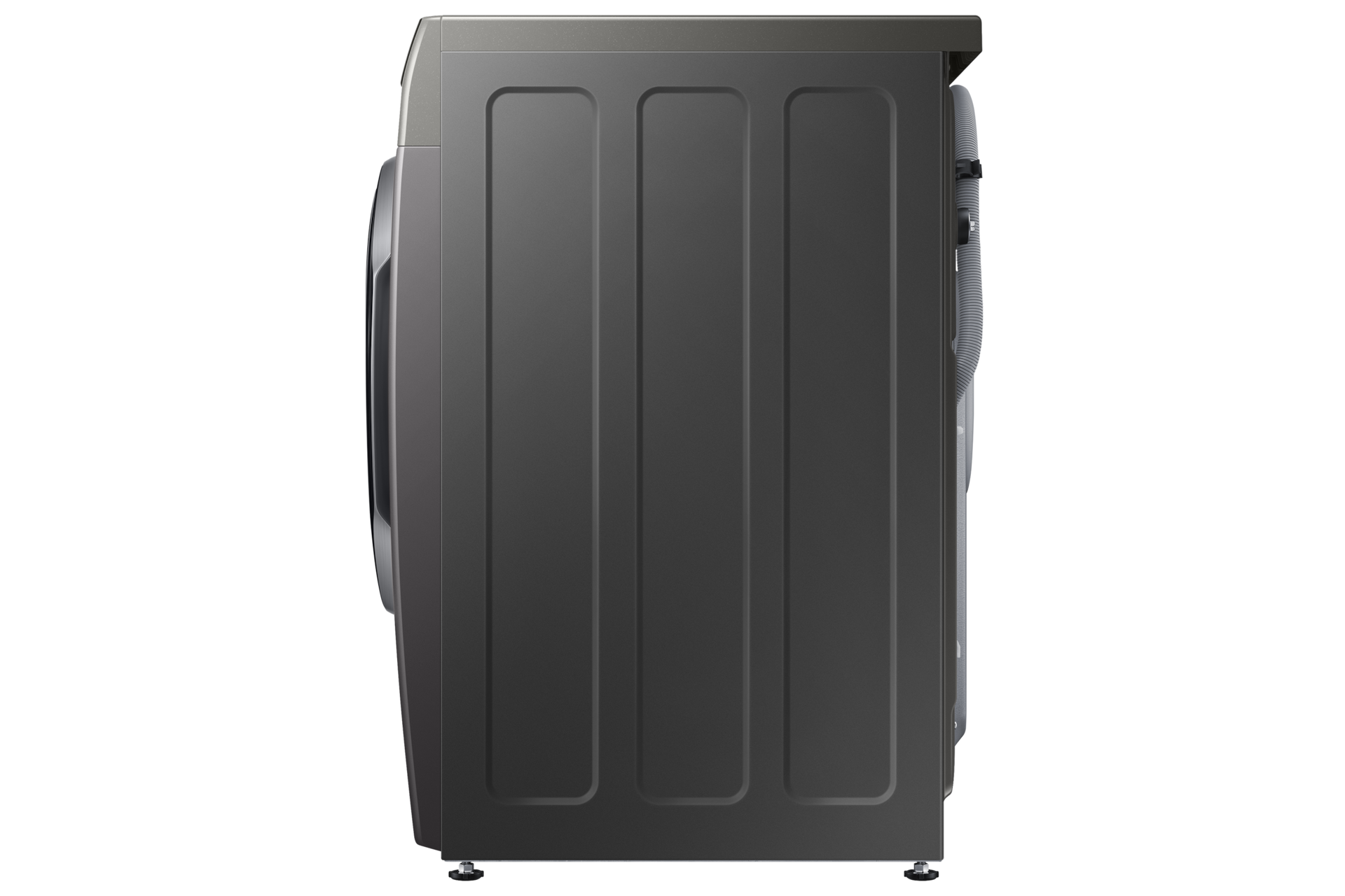 Samsung WD11TP34DSX/FQ side profile of the Inox washer dryer combo