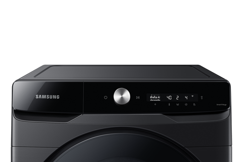 Samsung WD16T6500GV/ST AI Wash control panel with dial, display and SmartThings label