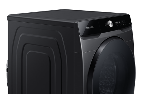 Samsung WD16T6500GV/ST side and front corner close-up in Black