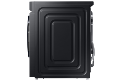 Samsung WD11BB944DGBGU side profile of the black washer dryer combo