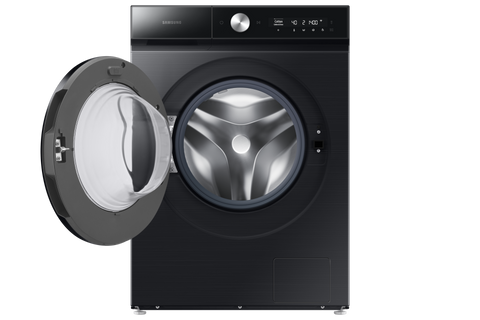 Samsung WD13BB944DGBFQ front view with door open showing the 13kg drum