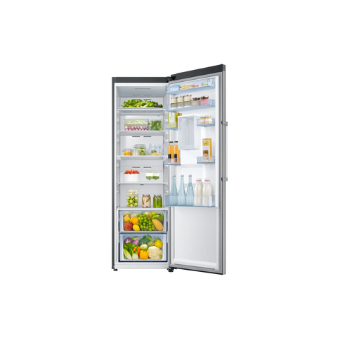 Samsung RR39M73107F + RZ32M71207F 1-Door Refrigerator & Freezer Pair (2 Units) – Refined Steel side view