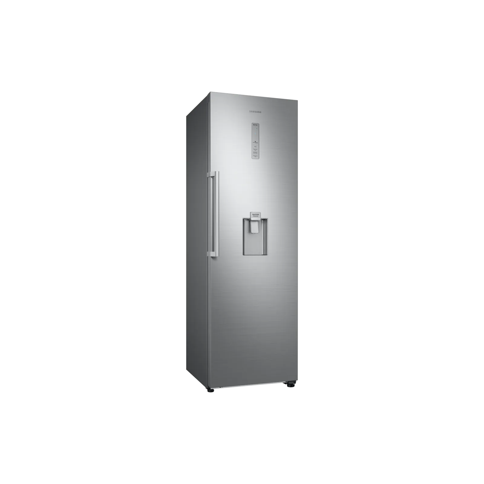 Samsung RR39M73107F/SG 375L 1-Door No Frost Refrigerator – Refined Steel side view