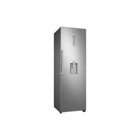 Samsung RR39M73107F/SG 375L 1-Door No Frost Refrigerator – Refined Steel side view