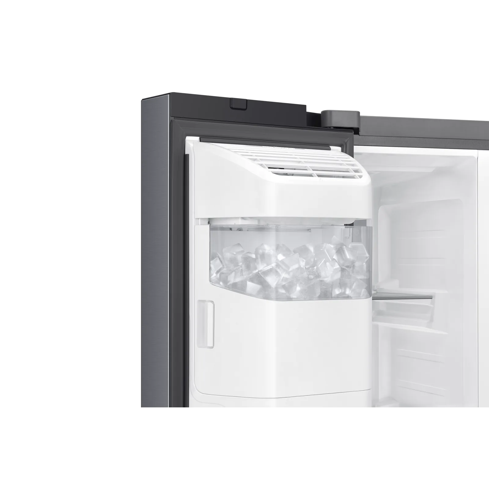 Samsung RS70F64K1TAE 635L Side-by-Side Refrigerator – Silver close up