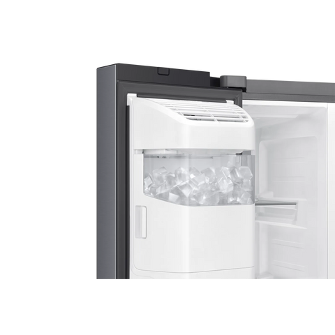 Samsung RS70F64K1TAE 635L Side-by-Side Refrigerator – Silver close up