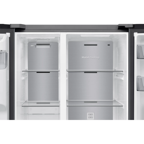 Samsung RS70F64K1TAE 635L Side-by-Side Refrigerator – Silver feature view