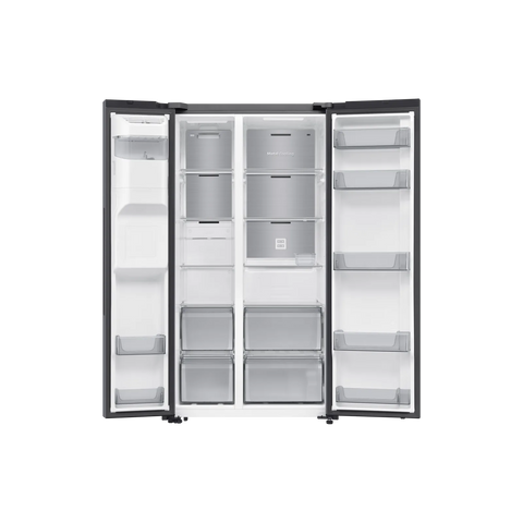 Samsung RS70F64K1TAE 635L Side-by-Side Refrigerator – Silver side view