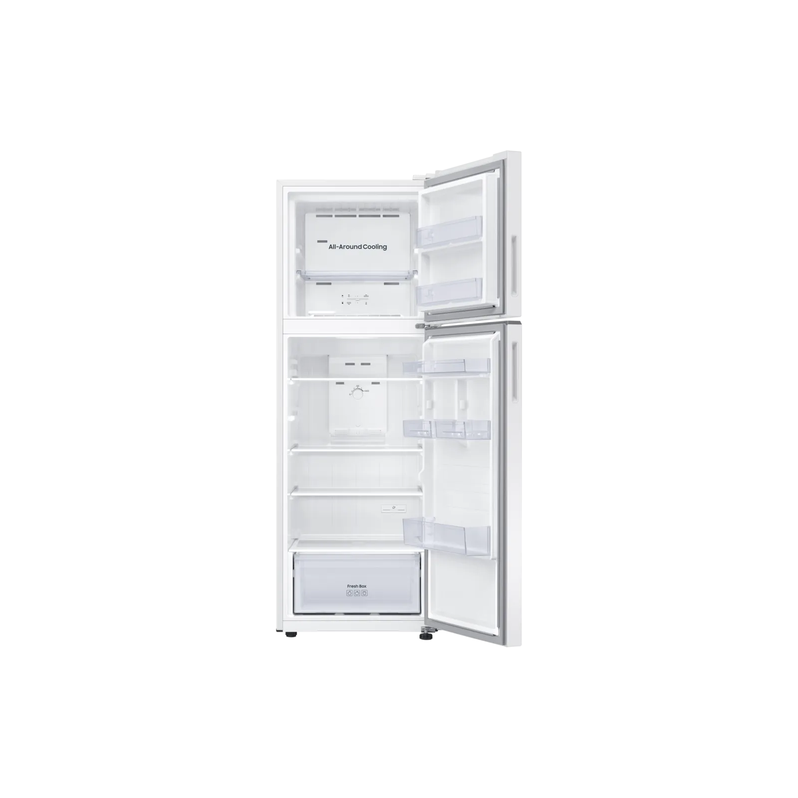 Samsung RT35CG5004WWRT 348L Top Mount Refrigerator – Snow White side view