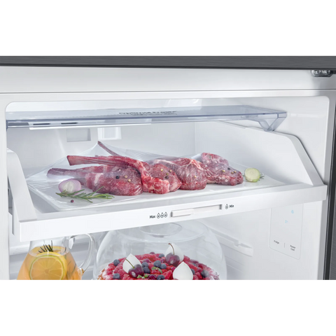 Samsung RT35CG5404S9AE 345L Top Mount Refrigerator – Silver close up