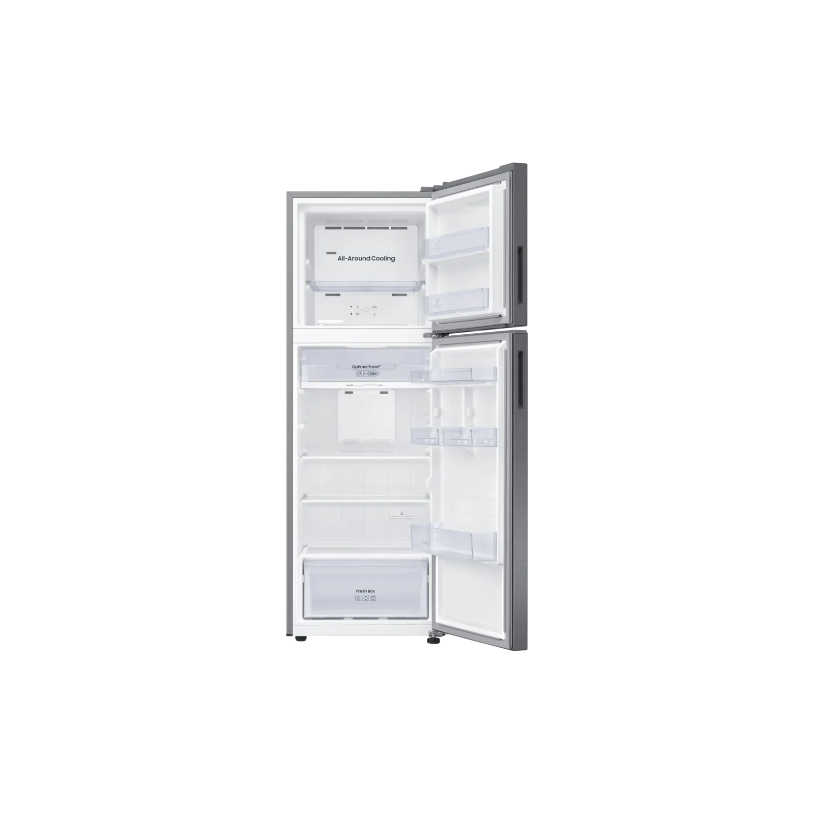 Samsung RT35CG5404S9AE 345L Top Mount Refrigerator – Silver side view