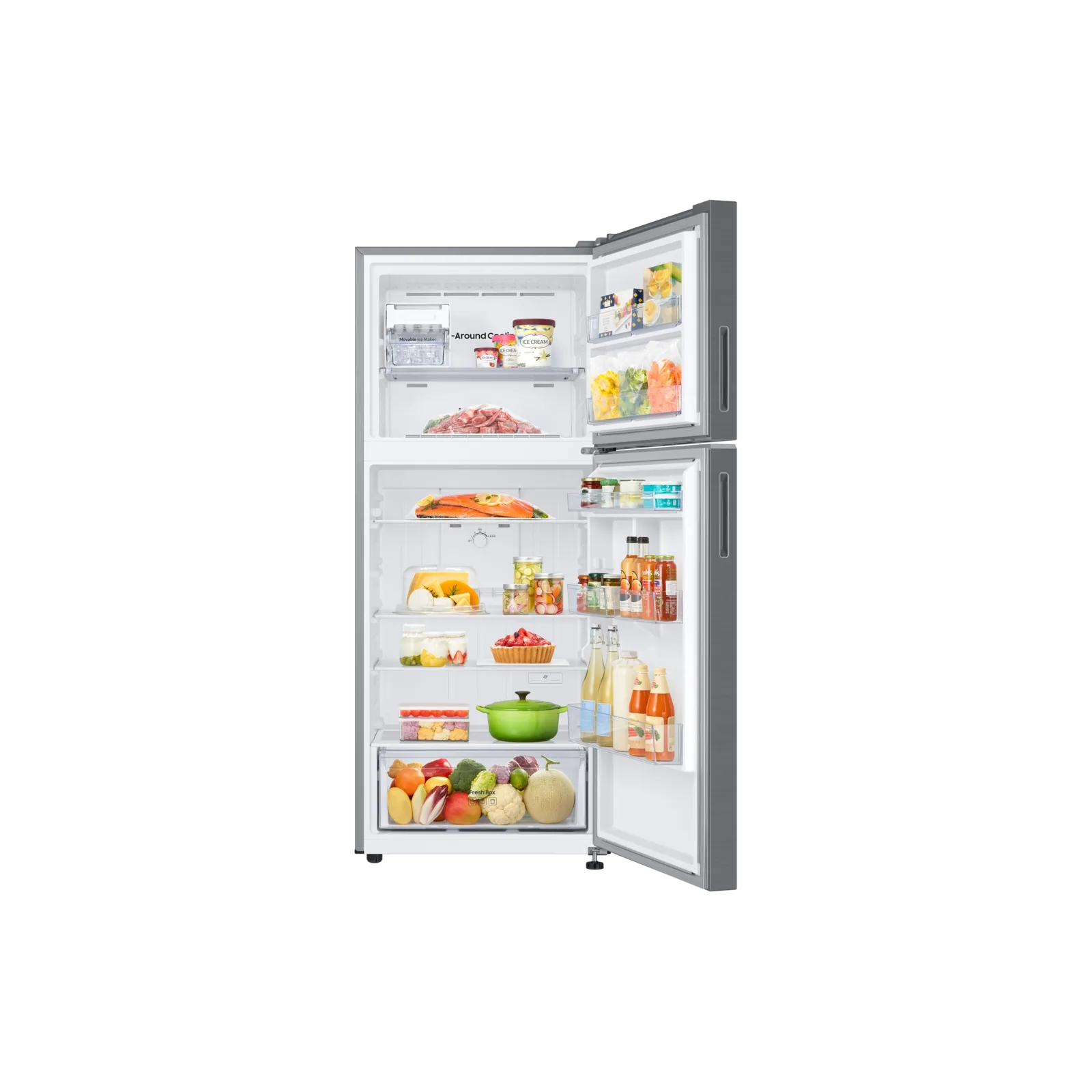 Samsung RT38CG6020S9RT 391L Top Mount Refrigerator – Silver detail view