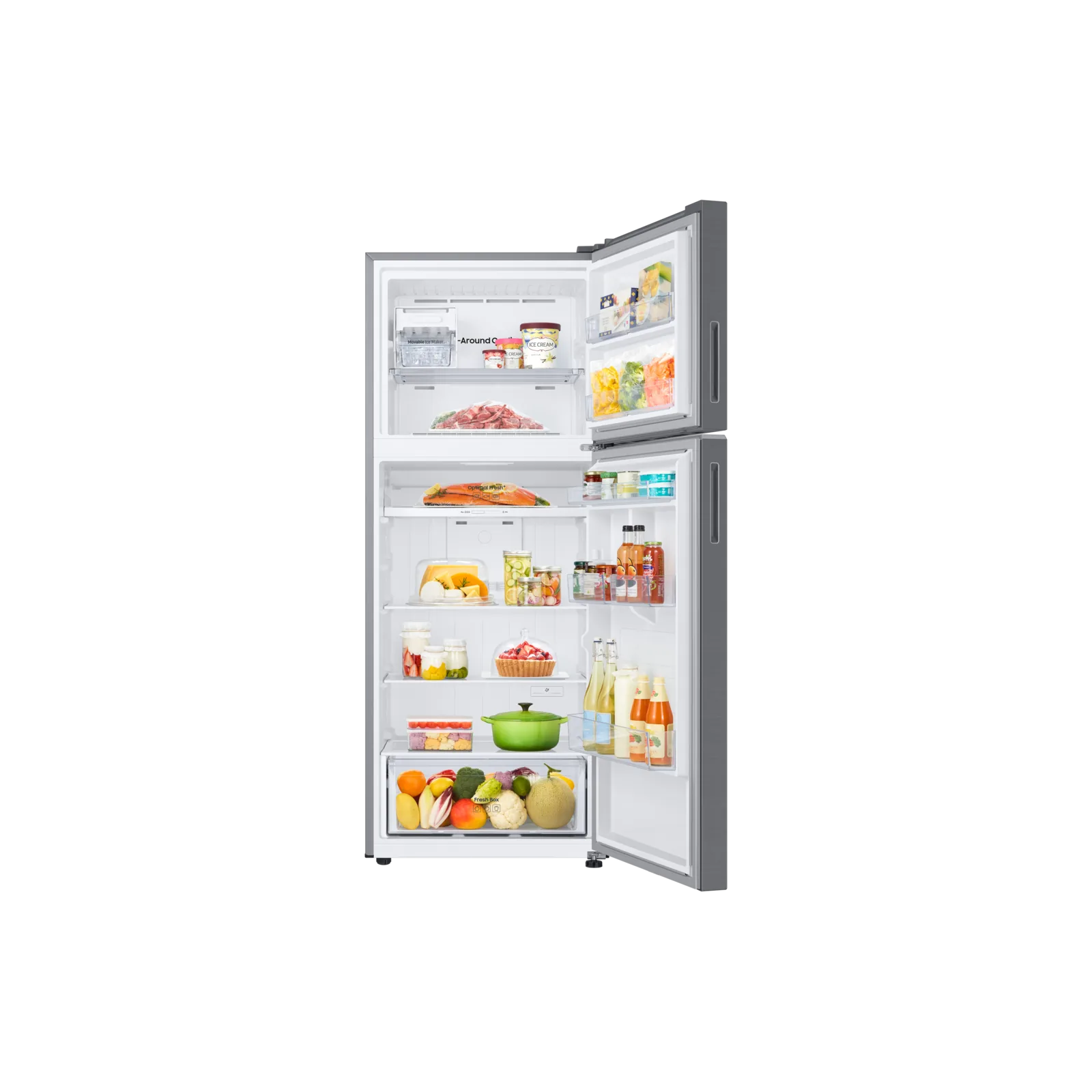Samsung RT42CG6420S9RT 411L Top Mount Refrigerator – Silver detail view