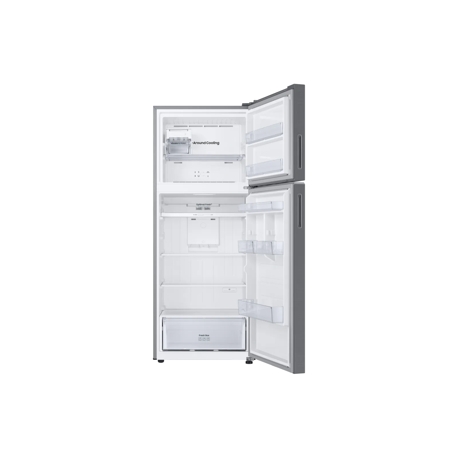 Samsung RT42CG6420S9RT 411L Top Mount Refrigerator – Silver side view