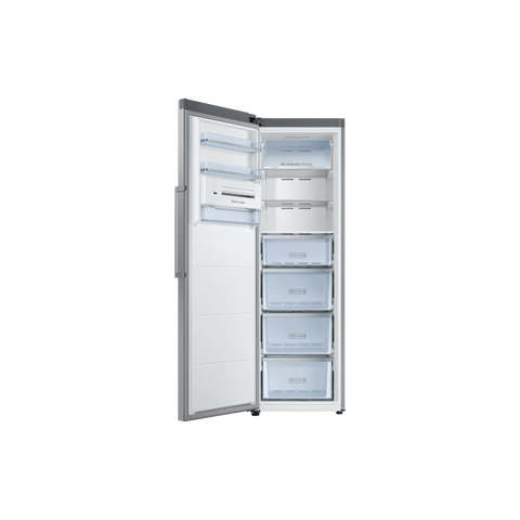Samsung RZ32M71207F/SG 315L 1-Door No Frost Upright Freezer – Refined Steel angle view