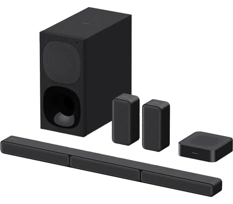 Sony HT-S40R 5.1ch home cinema soundbar with wireless rear speakers, full system