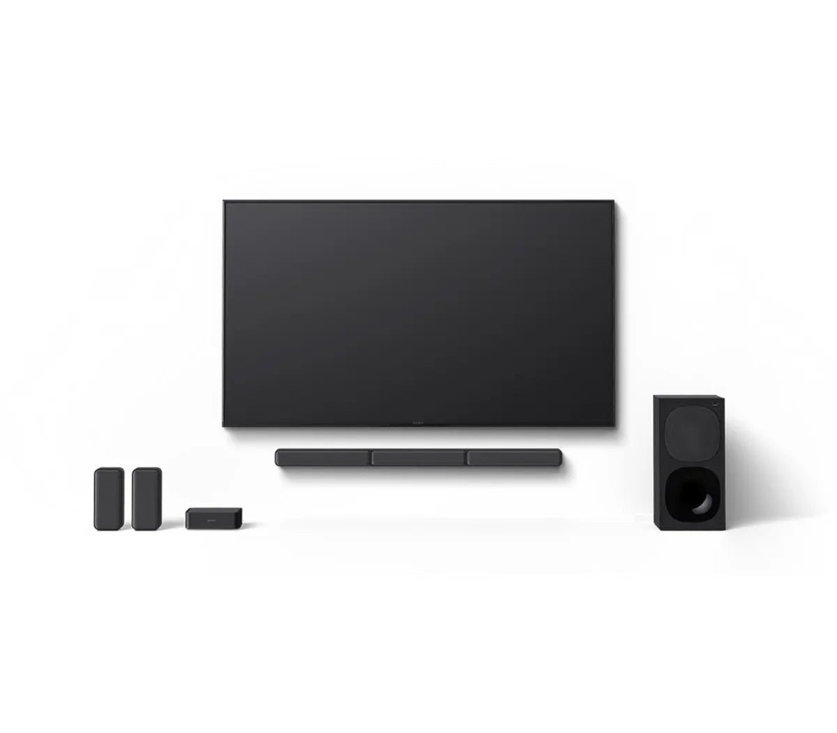 Sony HT-S40R 5.1ch home cinema soundbar with wireless rear speakers, with tv