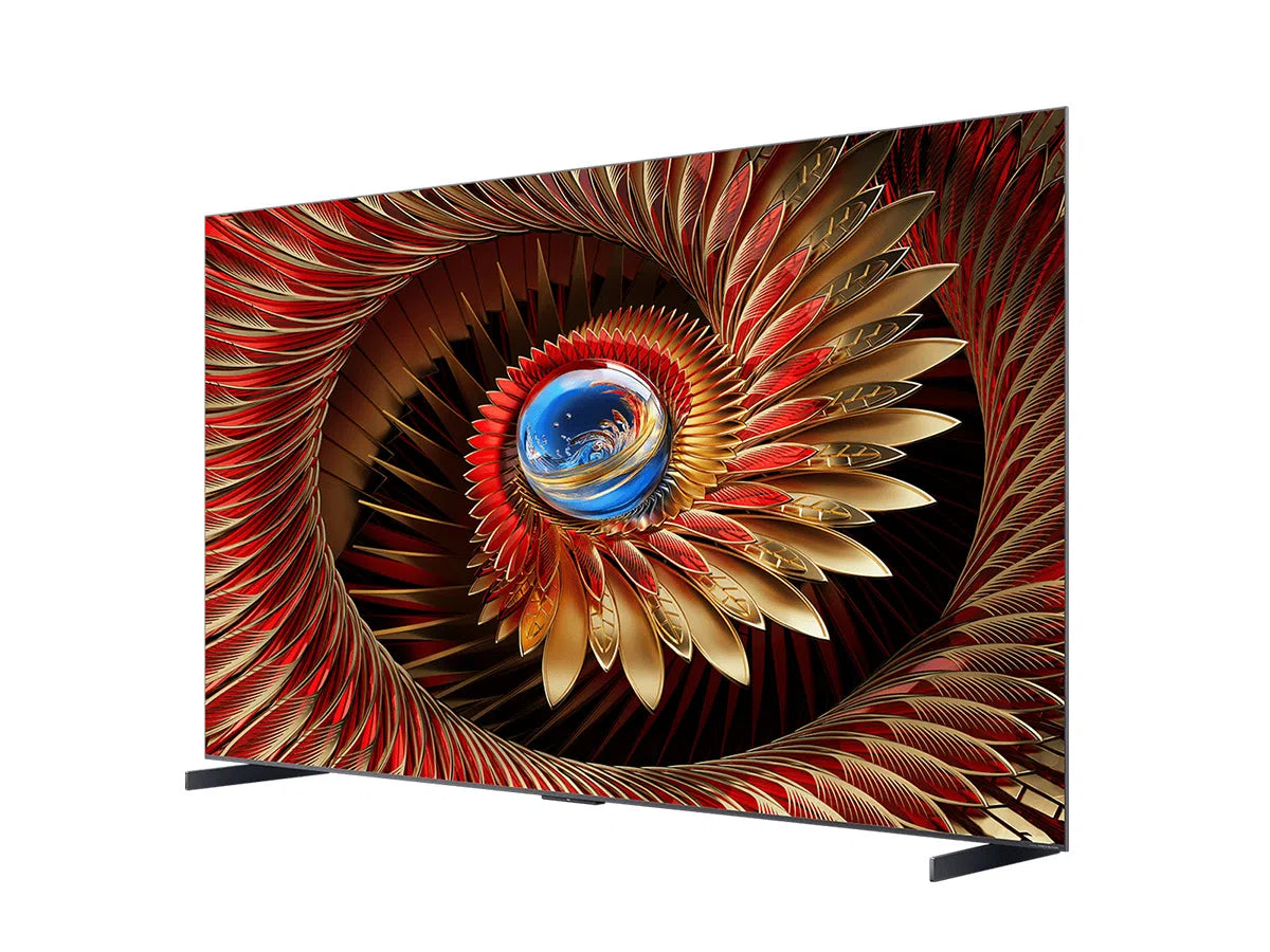 TCL 85 Inch C8L SQD-Mini LED Smart TV Side Profile View