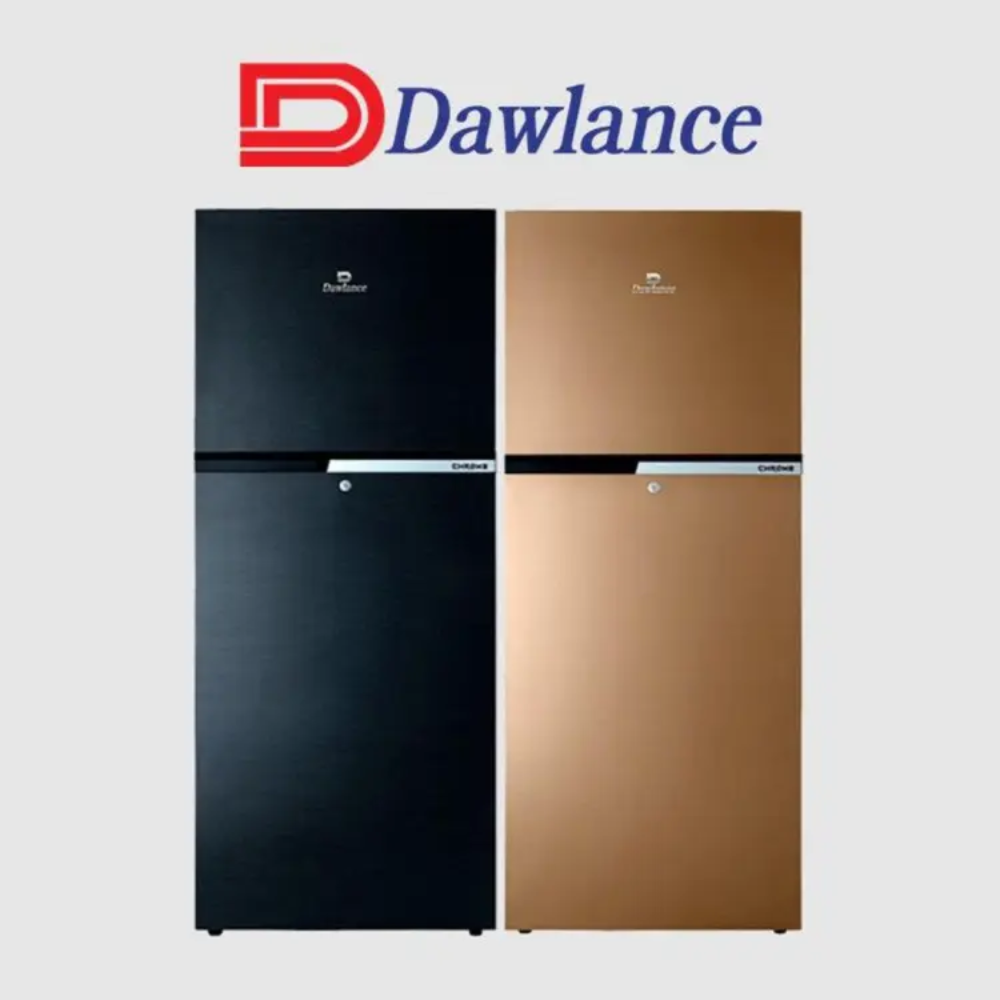 Dawlance-9193-LF-Chrome-Hairline-Black-Refregerator