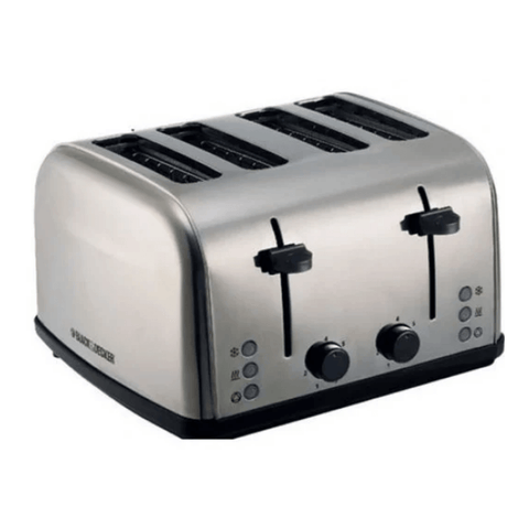 Black+Decker-4-Slice-Stainless-Steel-Toaster-(Et304)