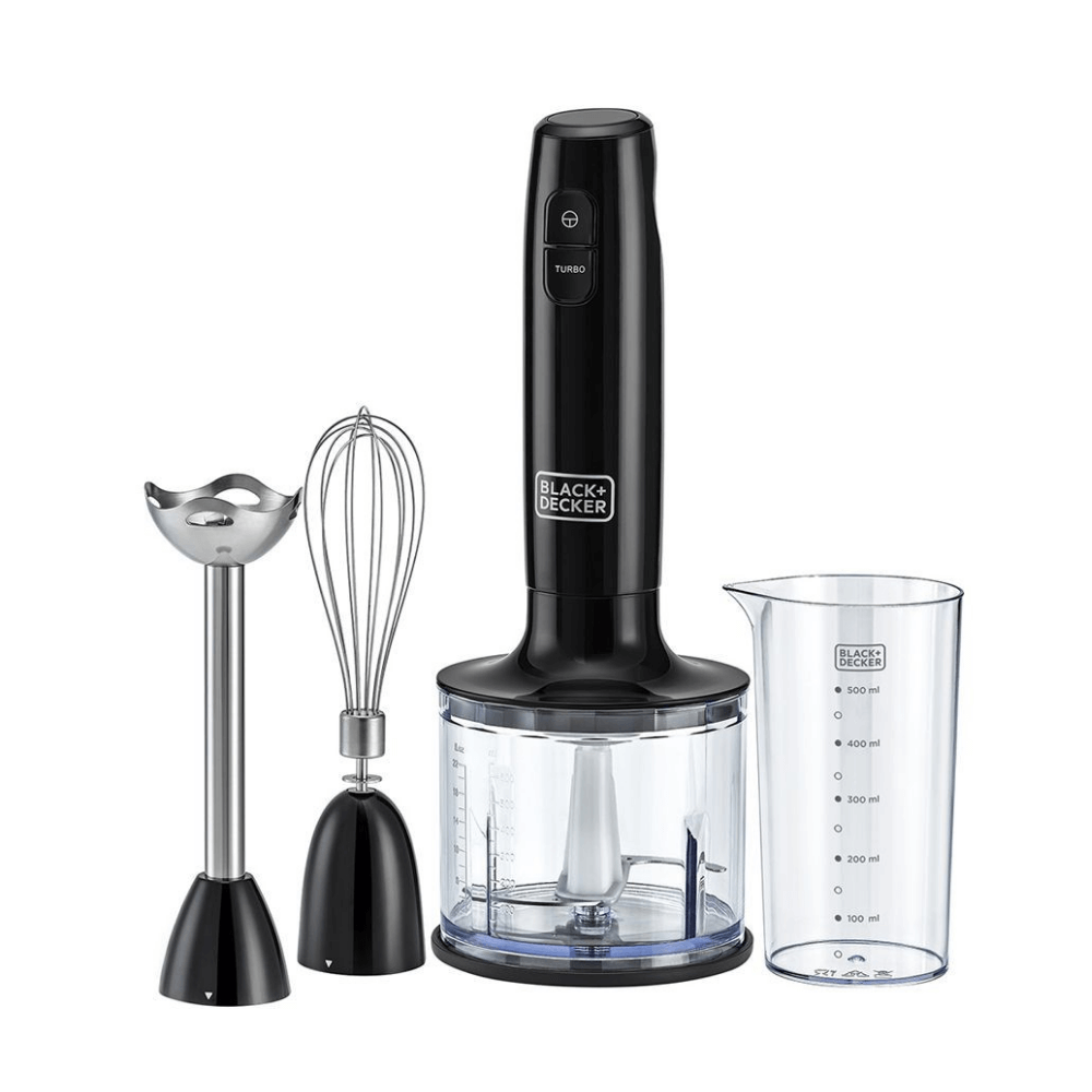 Black+Decker-3-In-1-Hand-Blender-With-Chopper-(Hb600-B5)